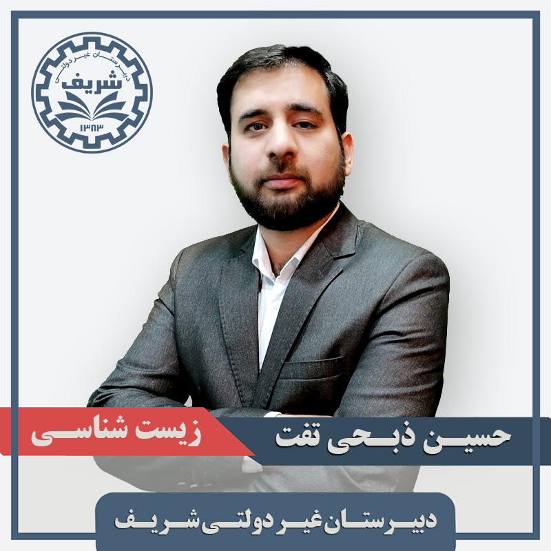 حسین ذبحی تفت دبیر زیست شناسی دبیرستان دانشگاه صنعتی شریف